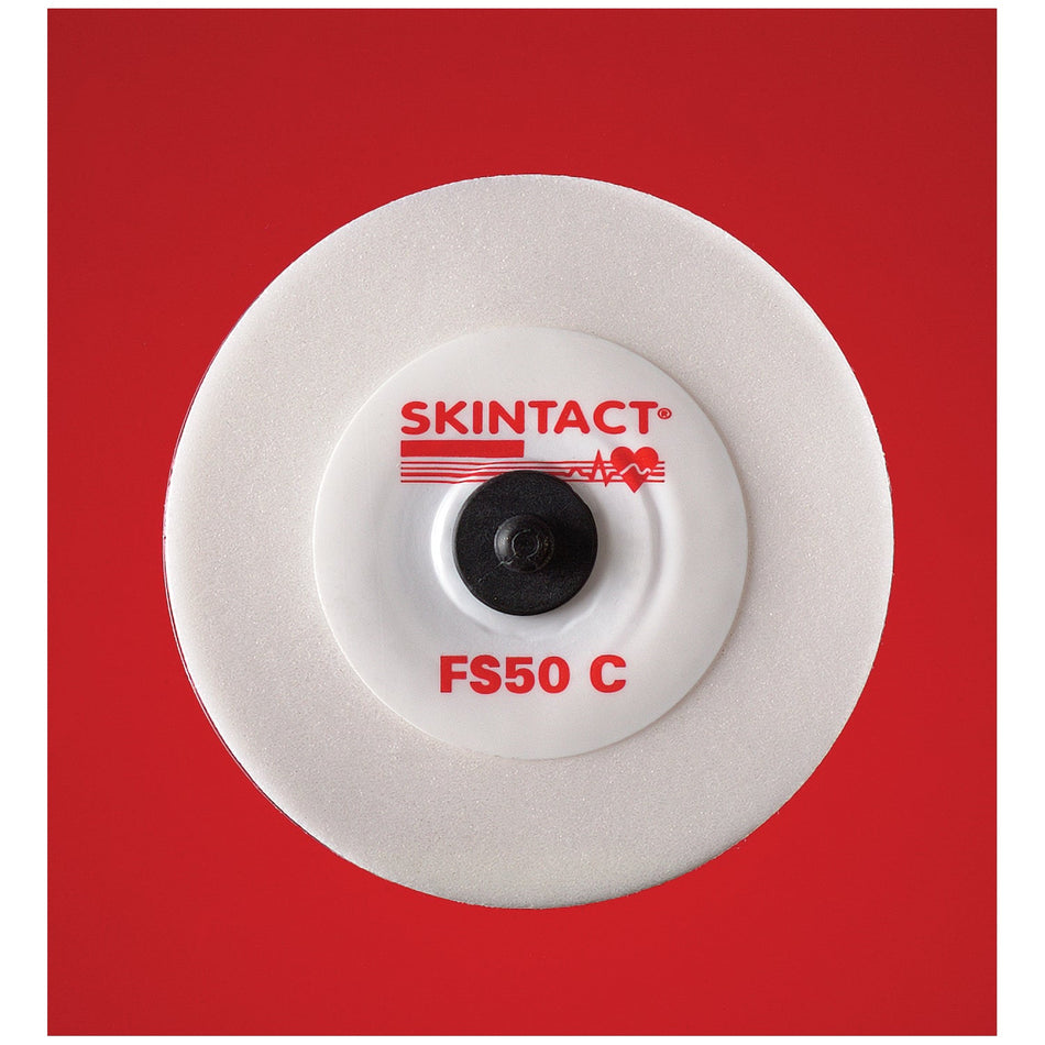 Leonhard Lang Skintact Stress Test & Holter ECG Electrodes - Radio Translucent, Foam, Carbon Stud