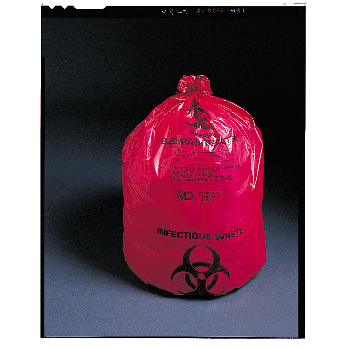 Medegen Ultra-Tufftm Infectious Waste Bags - 1.25 Mil (23" x 17" x 46")
