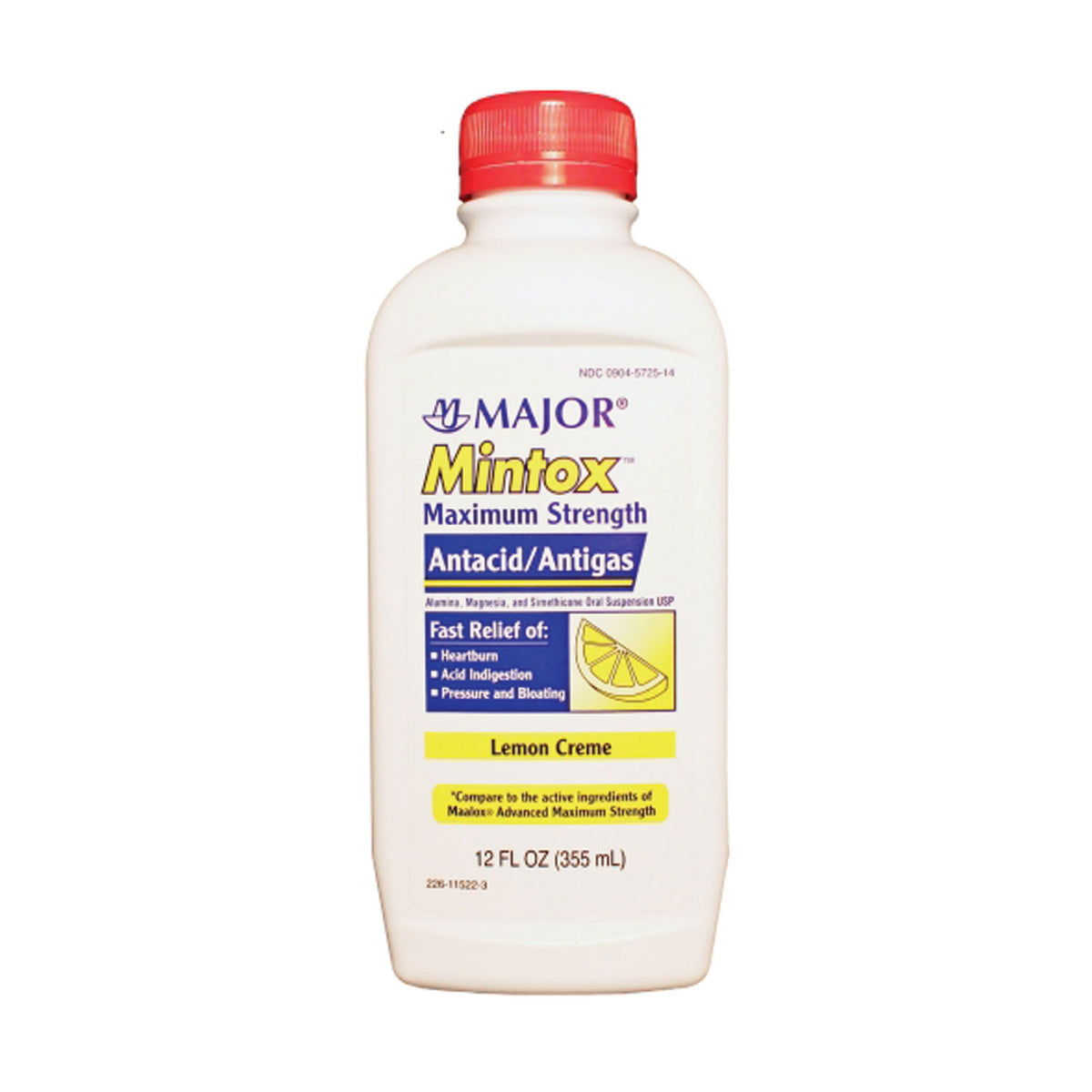 Major Antacid Liquid - Mintox, Maximum Strength