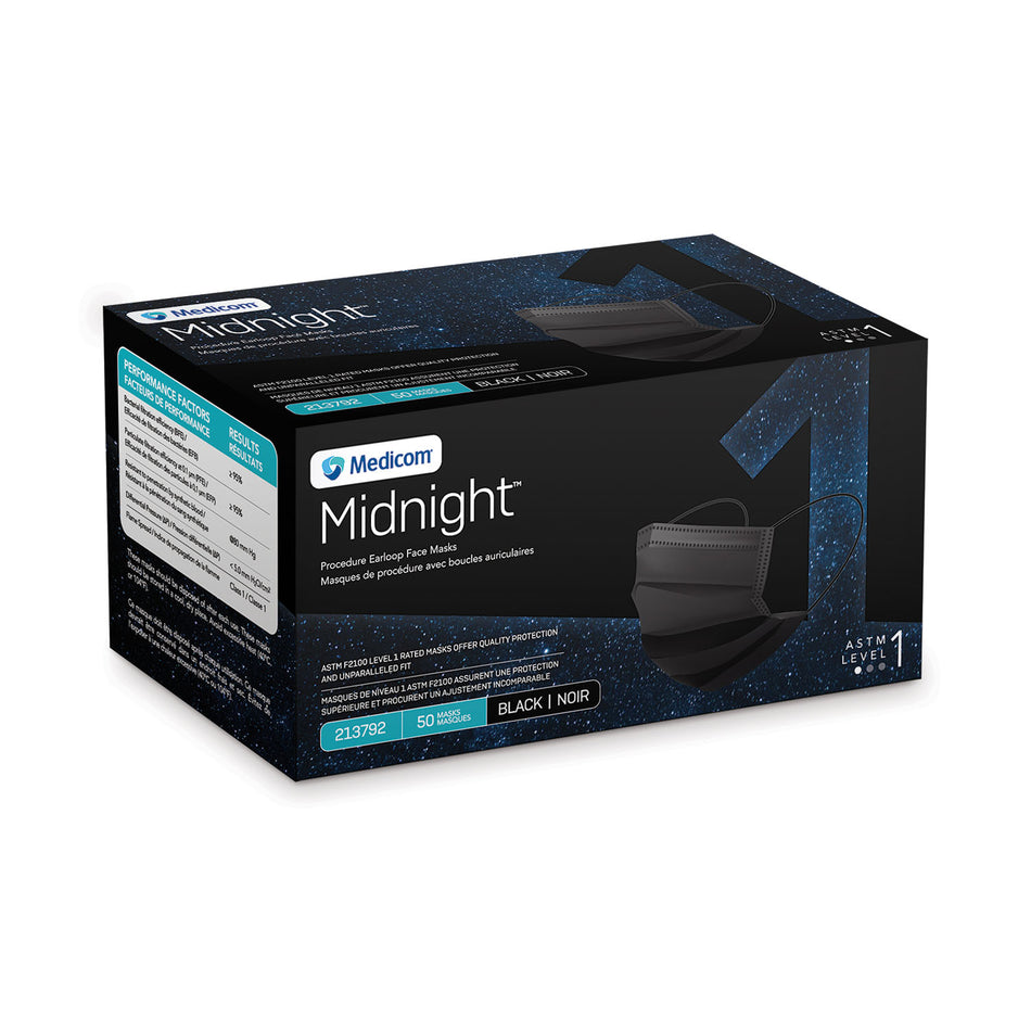 Medicom Midnight Procedure Facemasks Dure Facemasks