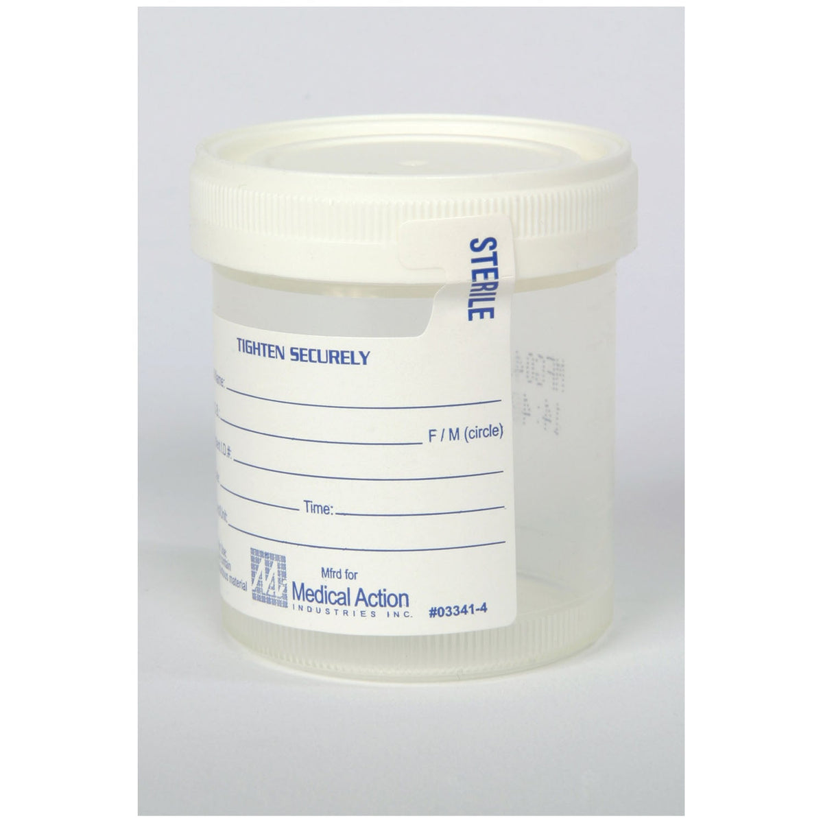 Medegen Leak-Resistant Sterile Specimen Containers - 3 oz