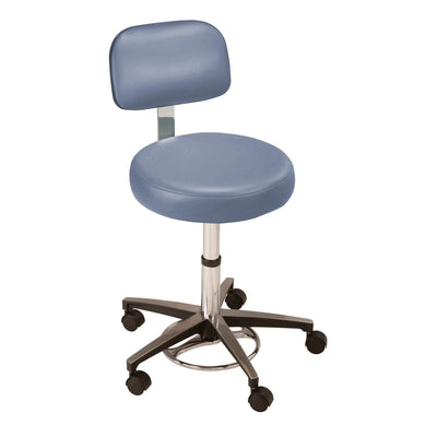 Mti Stool - Pneumatic Foot Operated with Ergo Backrest