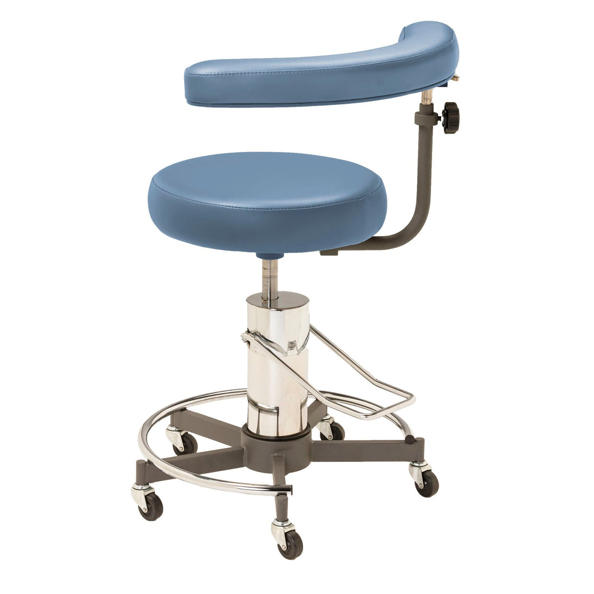 Mti Stool - Hydraulic Pump with Body Support (Premium Upholstery) – image 2