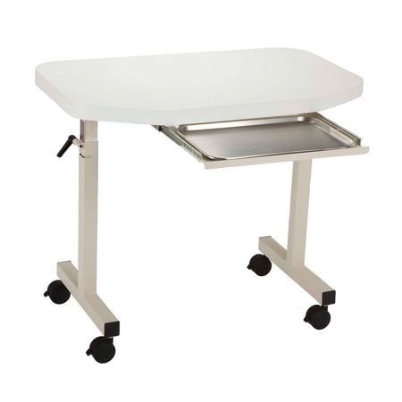 Mti Instrument Table - Solid Surf-Frosty White Finish