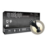 Ansell Microflex Midknight Powder-Free Nitrile Exam Gloves