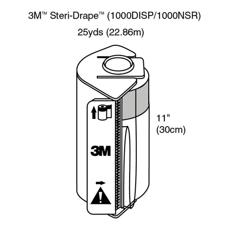 Solventum Steri-Drapetm Towel Drapes - Roll Prep, 8/CS