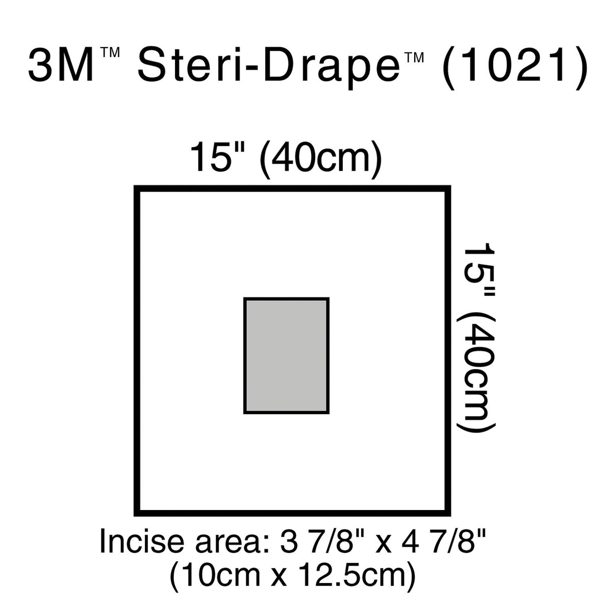 Solventum Steri-Drapetm Ophthalmic Surgical Drapes - Small Drape with Incise Film