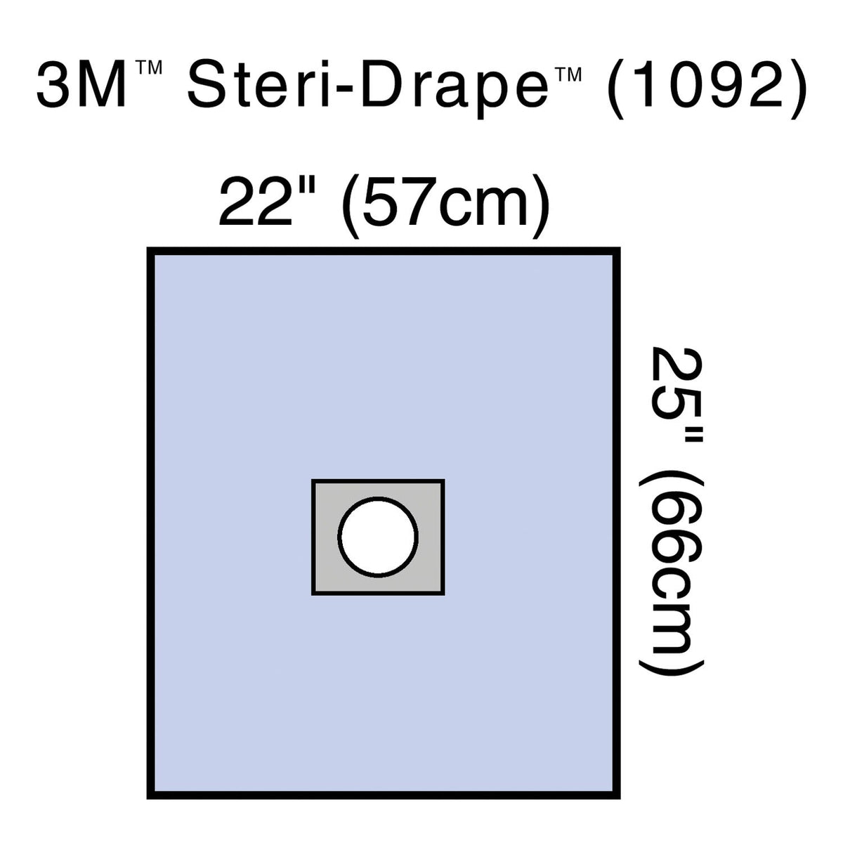 Solventum Steri-Drapetm Minor Procedure Drape - Small Drape with Adhesive Aperture