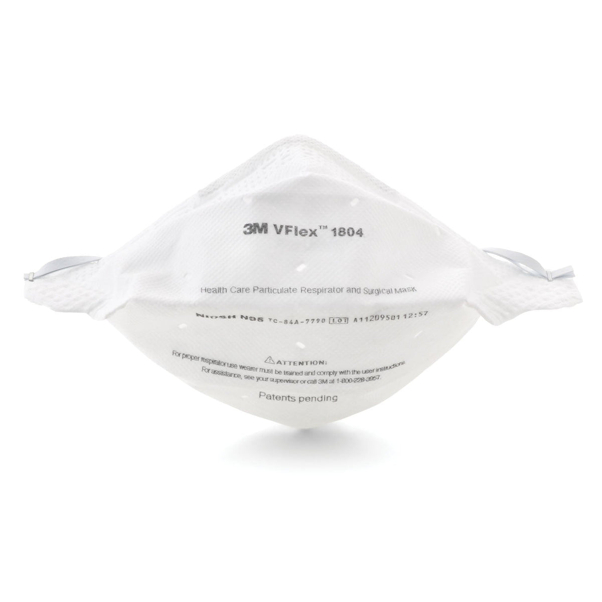 3MTM PSD N95 Particulate Respirator & Surgical Mask - Vflex™ Disposable