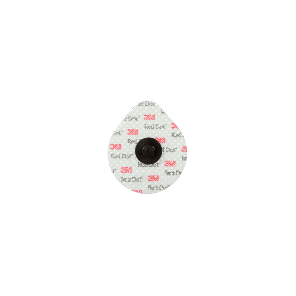 Solventum Red Dottm Soft Cloth Monitoring Electrodes - Adult/Pediatric, Hydrogel, Gentle