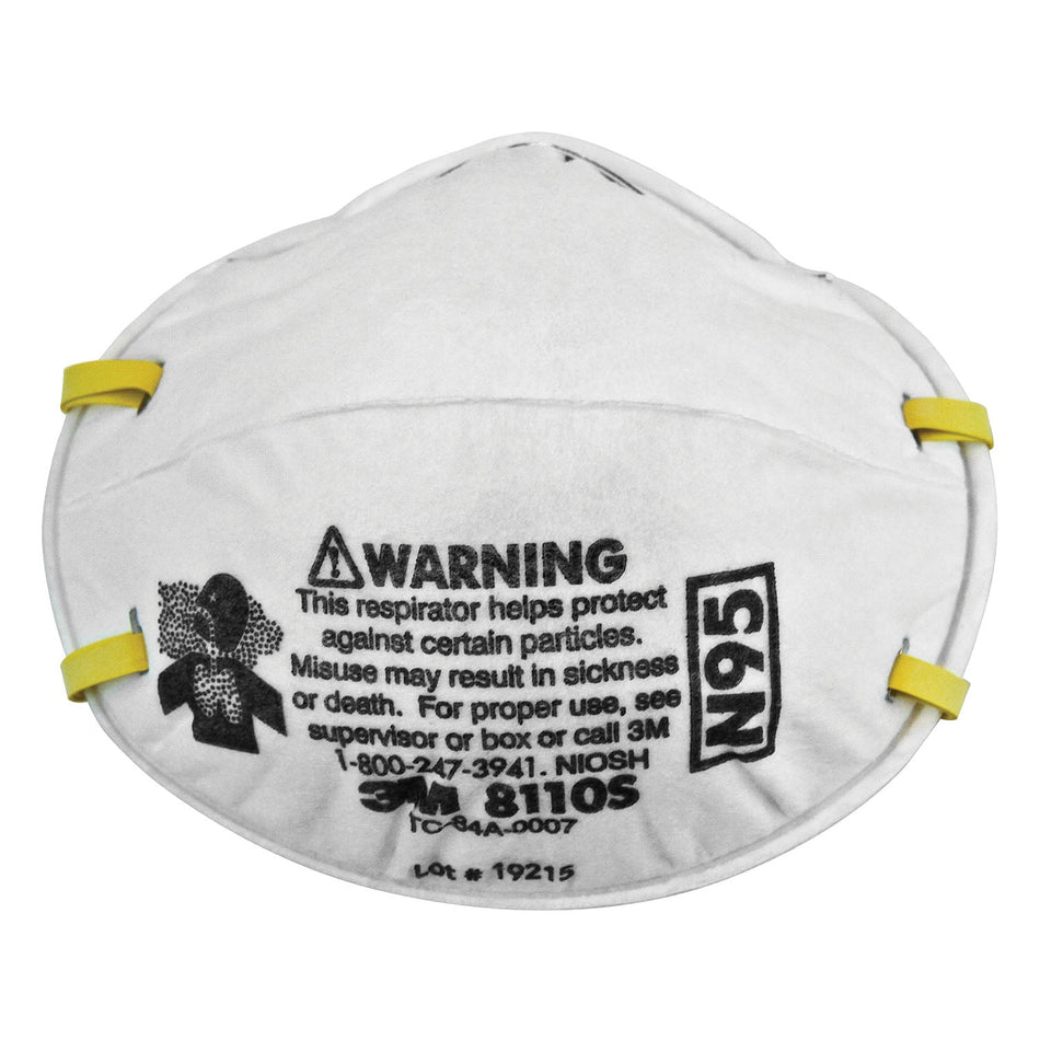 3MTM PSD Particulate Mask N95 Disposable - Braided Headband, Chin Tab