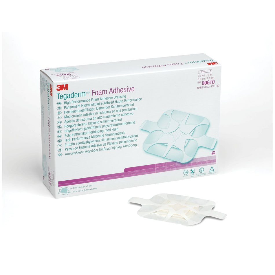 Solventum Tegadermtm Foam Adhesive Dressing - Square