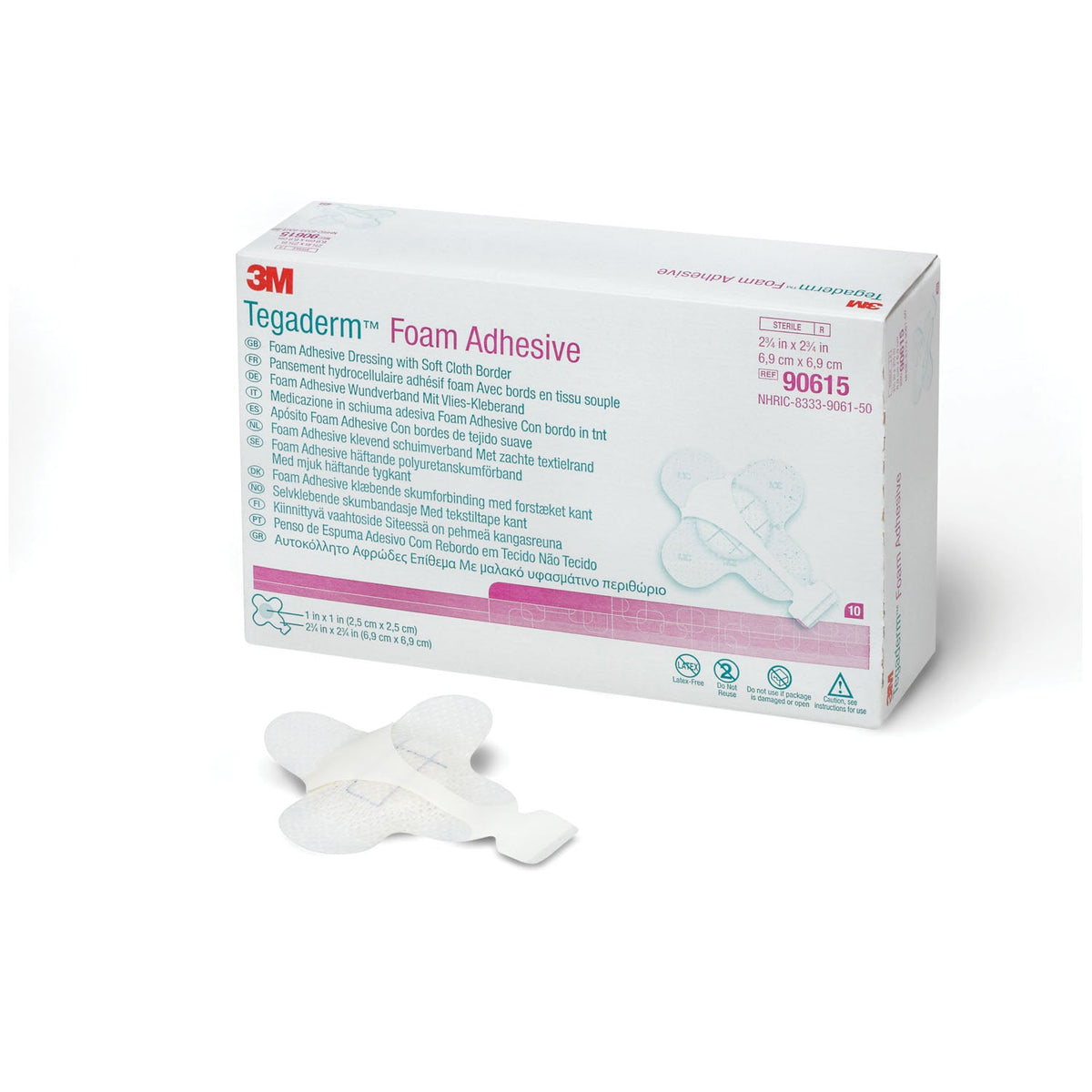 Solventum Tegadermtm Foam Adhesive Dressing - Mini Wrap