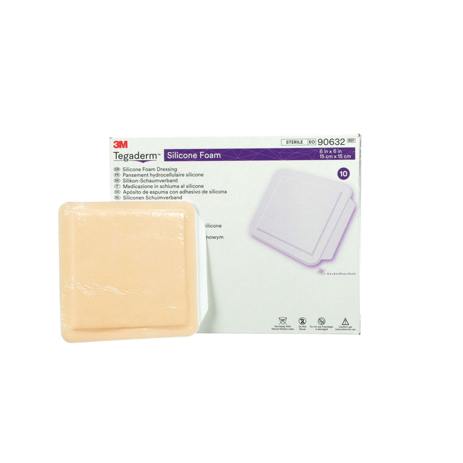 Solventum Tegadermtm Silicone Foam Border Dressing - Non-Bordered