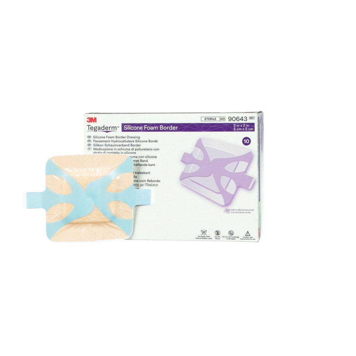 Solventum Tegadermtm Silicone Foam Border Dressing - Bordered