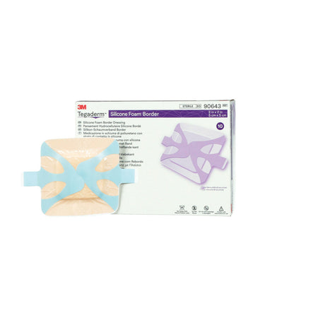 Solventum Tegadermtm Silicone Foam Border Dressing - Bordered