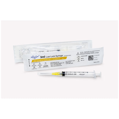 Myco Reli Conventional Hypodermic Needle W/Syringe - 20G X 1"