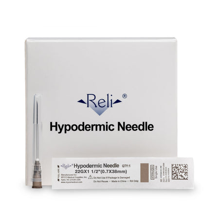 Myco Reli Conventional Hypodermic Needles - Regular Wall (22G)