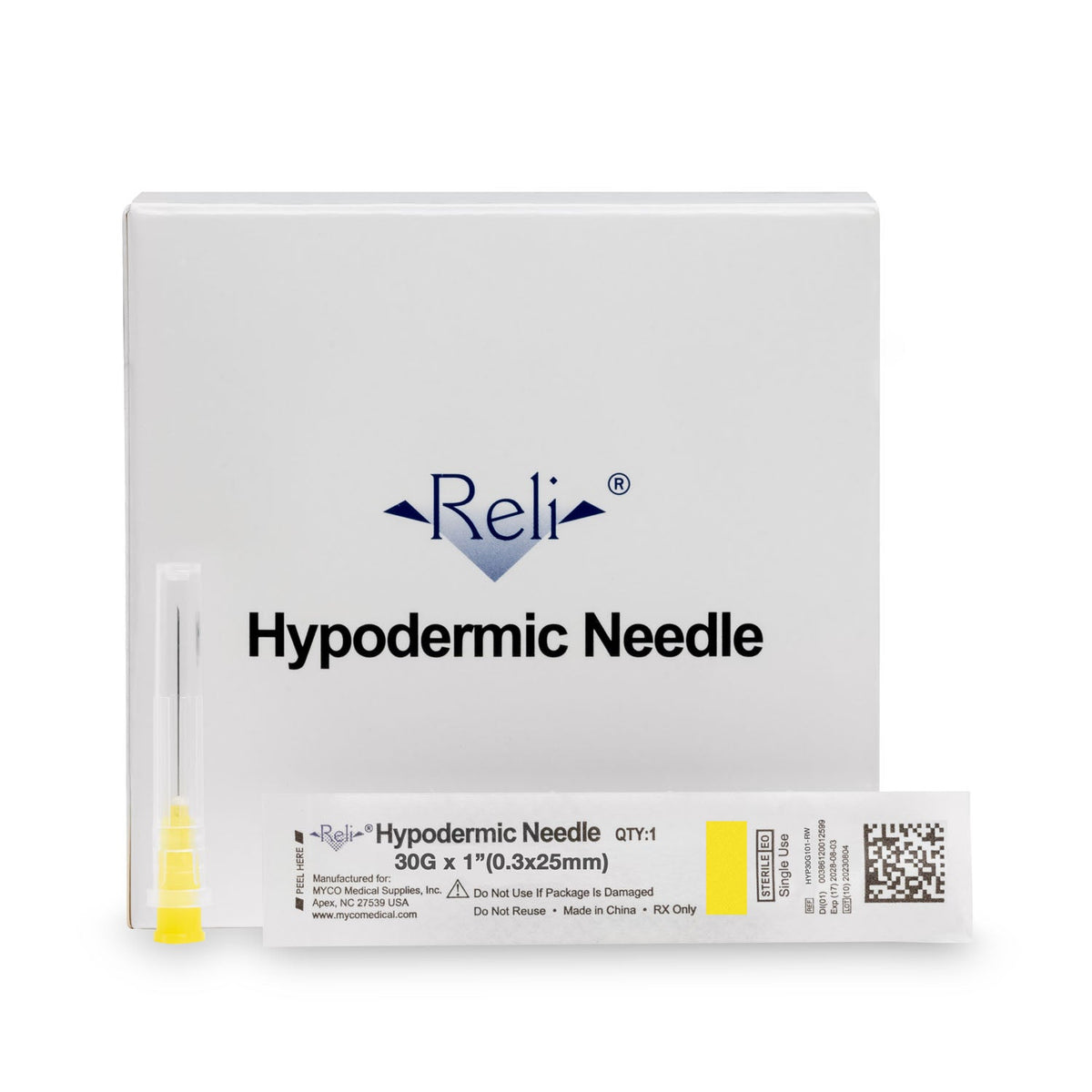 Myco Reli Conventional Hypodermic Needles - Regular Wall (30G)