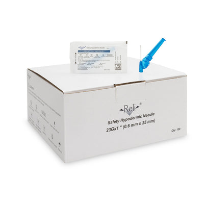 Reli Safety Hypodermic Needles - 23G