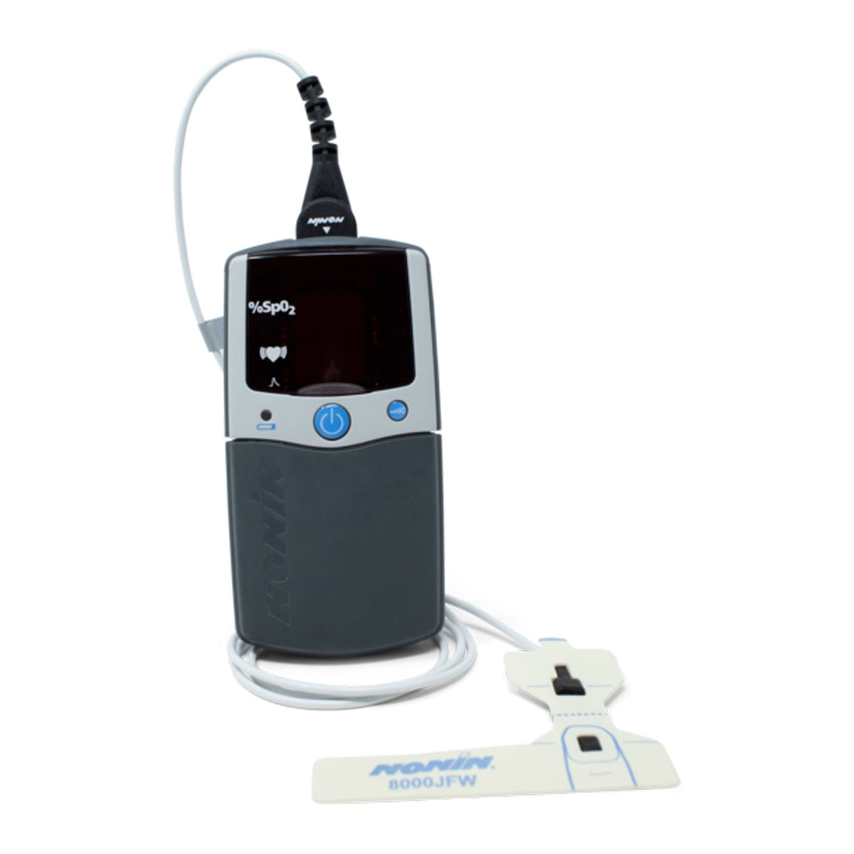 Nonin Palmsat 2500 Series Handheld Pulse Oximeter - Adult Flex Sensor (8000J-3 Sensor)