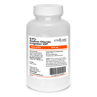 Nurse Assist Stericare Saline & Water - Saline Variants (Screw Top Bottle) - 250ML