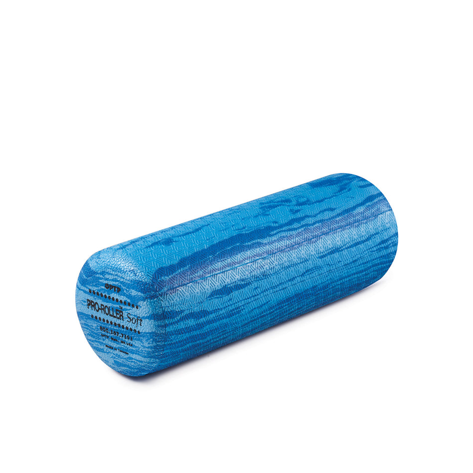 Optp PRO-Rollertm Foam Roller Series - Round, Soft - Blue Marble