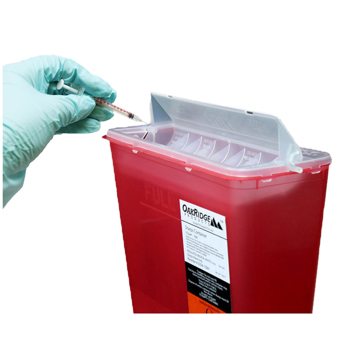 Oak Ridge Sharps Container - Horizontal Drop Lid