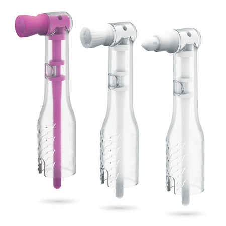 Pacdent Oscillating AntiSplatr™ Mini Disposable Prophy Angles - Tapered Brush Cup