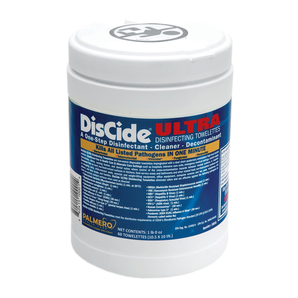 Palmero Discide Ultra Surface Disinfectant - Towelettes