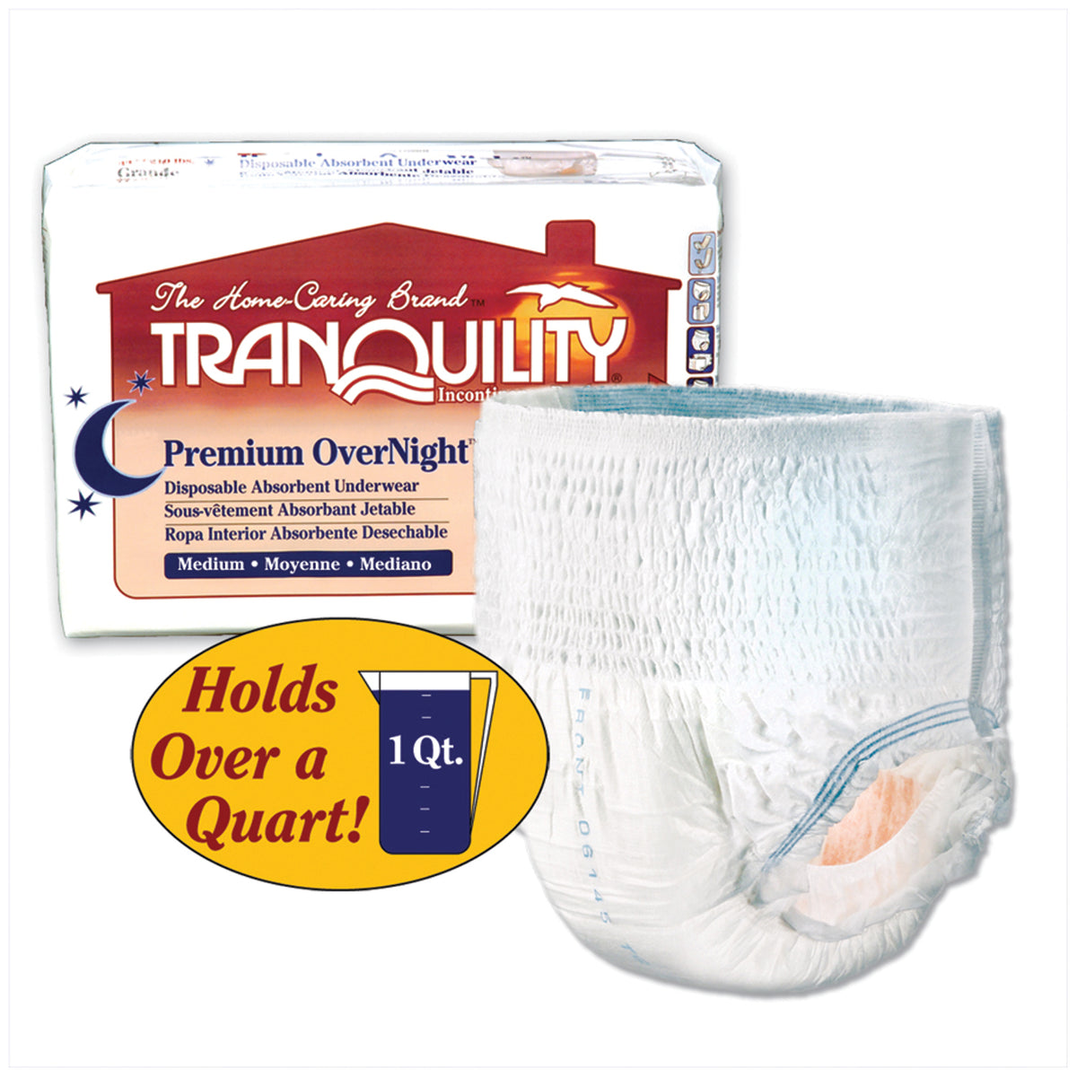 Principle Business Tranquility Premium Overnighttm Disposable Absorbent Underwear - 34.0 fl OZ Capacity – image 3