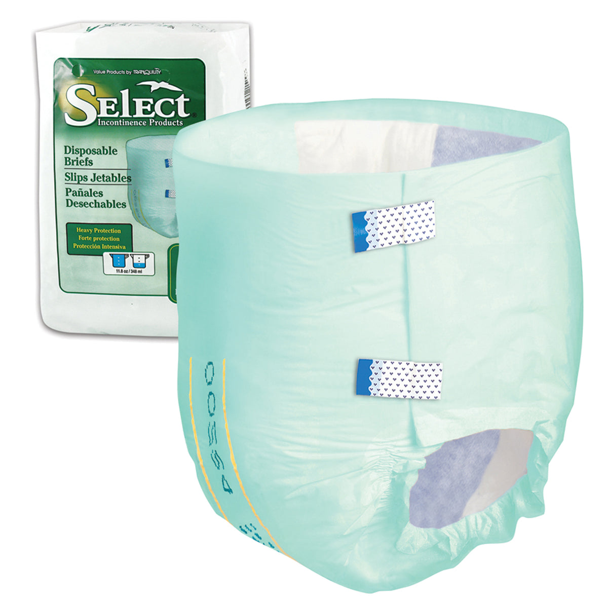 Principle Business Select Disposable Briefs - X-Large, 23.7 fl OZ Capacity