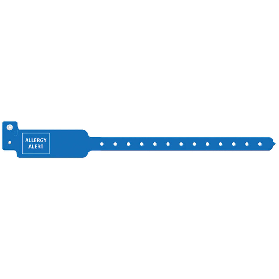 Medical ID Solutions Tri-Laminate Alert Wristbands - Allergy Alert (Adult/Pediatric, 10")