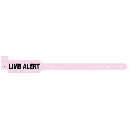 Medical ID Solutions Tri-Laminate Alert Wristbands - Limb Alert