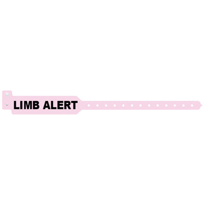 Medical ID Solutions Tri-Laminate Alert Wristbands - Limb Alert (Adult)