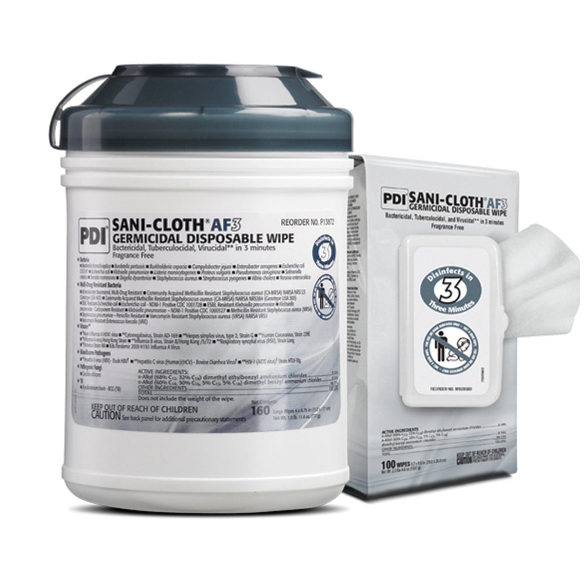 Pdi Sani-Cloth AF3 Germicidal Disposable Wipe - Refill and Bulk Packaging
