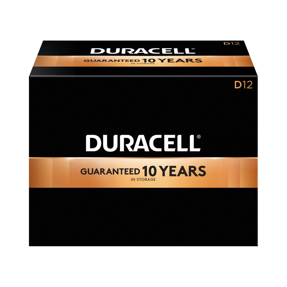 Duracell Coppertop Alkaline Battery with Duralock Power Preservetm Technology - Size D