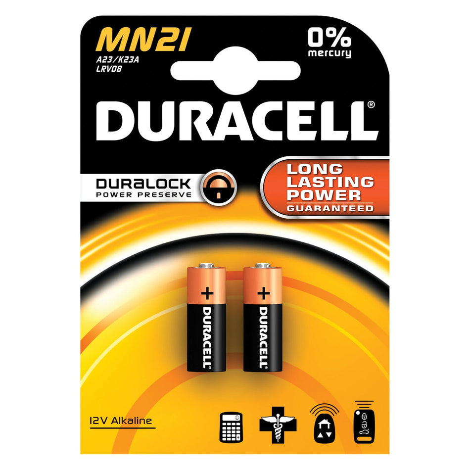 Duracell Coppertop Alkaline Retail Battery with Duralock Power Preservetm Technology - Size 12V