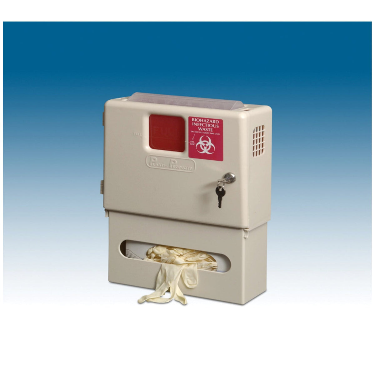 Plasti Wall Mounted Sharps Disposal System - Combo Pak