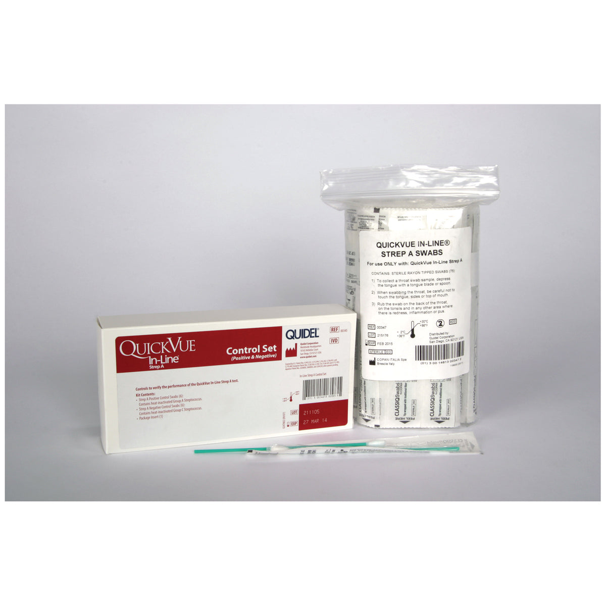 Quidel Quickvue In-Line Strep a Kit - Swab Pack