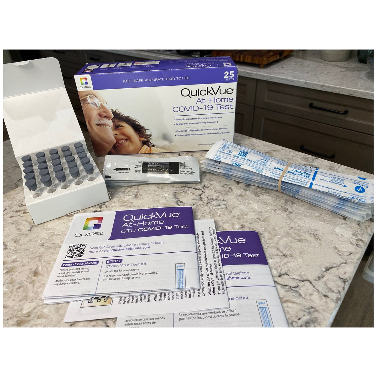 Quidel Quickvue Sars Antigen Test - At-Home OTC