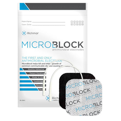 Richmar Microblock Antimicrobial Electrodes - 3" x 5"