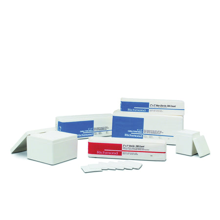 Richmond Cotton Filled Exodontia Sponges - 2" x 2" Non-Sterile