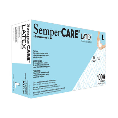Harps USA Sempercare Latex Exam Gloves - Powder-Free