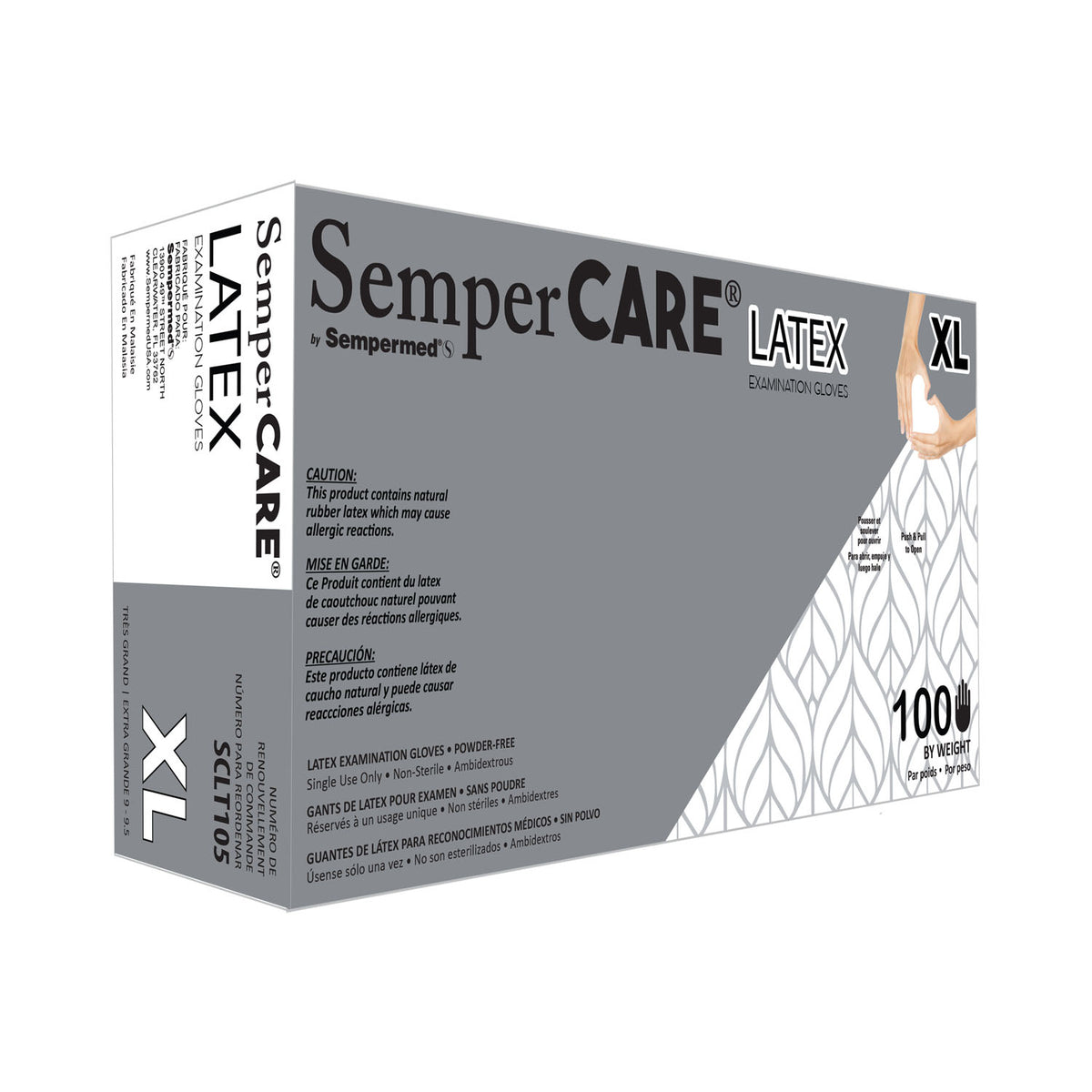 Harps USA Sempercare Latex Exam Gloves - Powder-Free – image 3