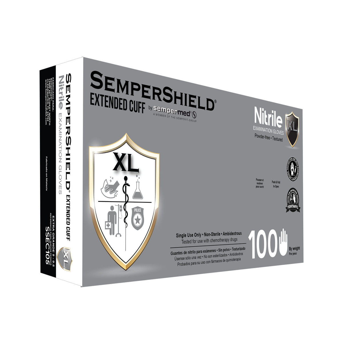 Harps USA Sempershield Nitrile Extended Cuff Exam Glove – image 4