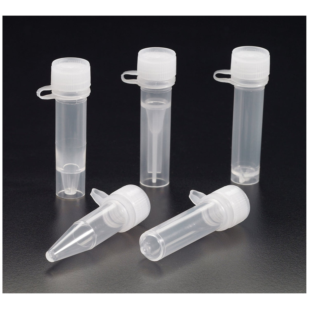 Simport Micrewtube Tubes with Lip Seal Screw Cap & Attachment Loop - Non-Sterile (1.5ML) - Self-Standing