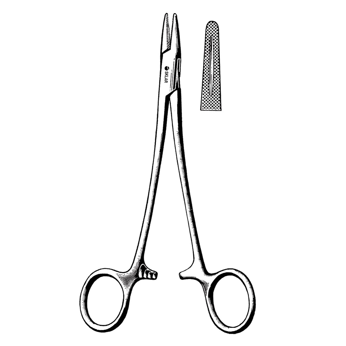 Sklar Reusable Needle Holders - Mayo-Hegar Cross Serrated – image 3