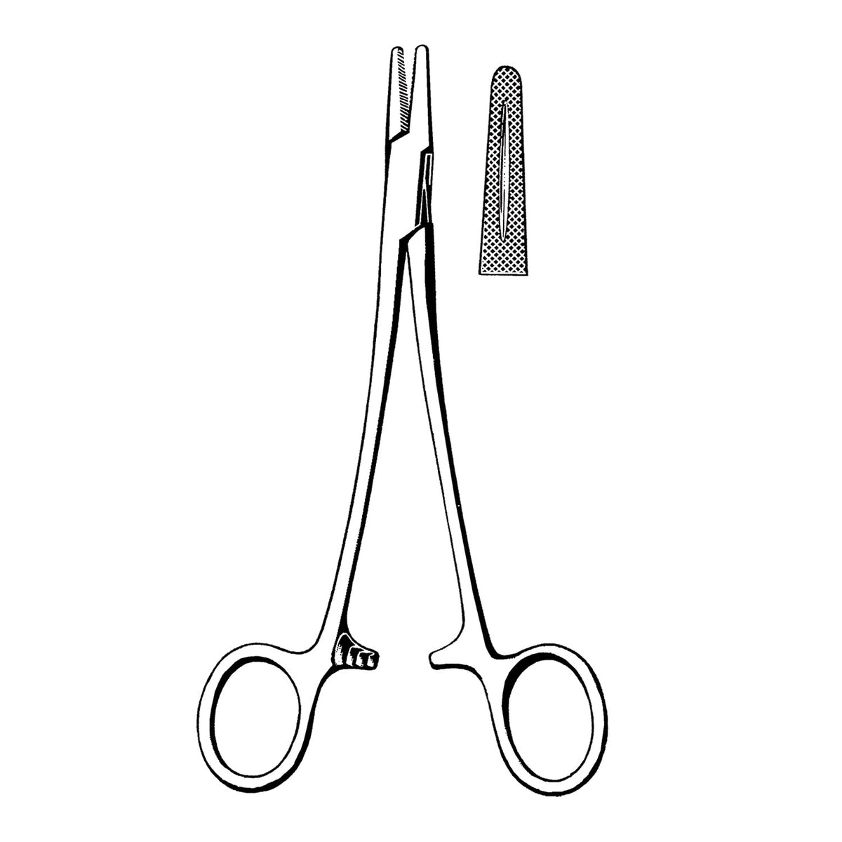 Sklar Reusable Needle Holders - Mayo-Hegar Cross Serrated – image 2