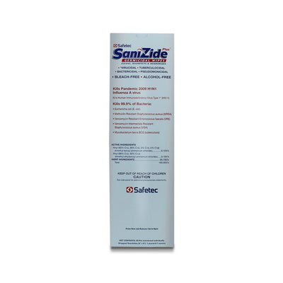 Safetec Sanizide Plus Germicidal Wipes - Wall-Mount